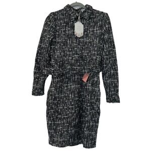 Ivy City Co. Jackie Dress in Black Size Medium NWT Preppy Modest Classic